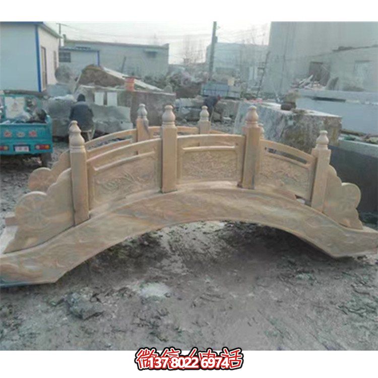 精美花崗巖雕刻石拱橋，為您的庭院裝飾添彩