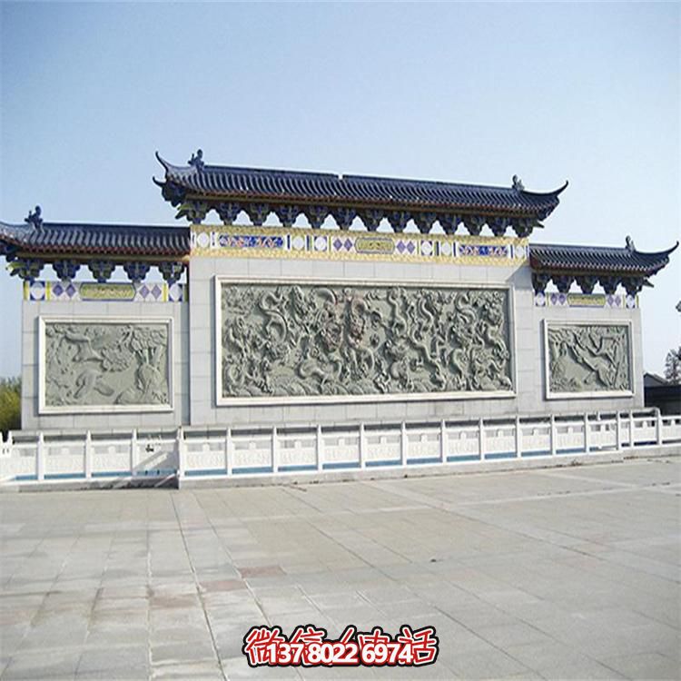 大理石雕刻景觀浮雕、大型影壁壁畫、雕塑藝術(shù)裝置