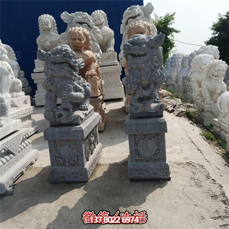 精美獅子大理石石雕，為庭院、公司、門口添彩