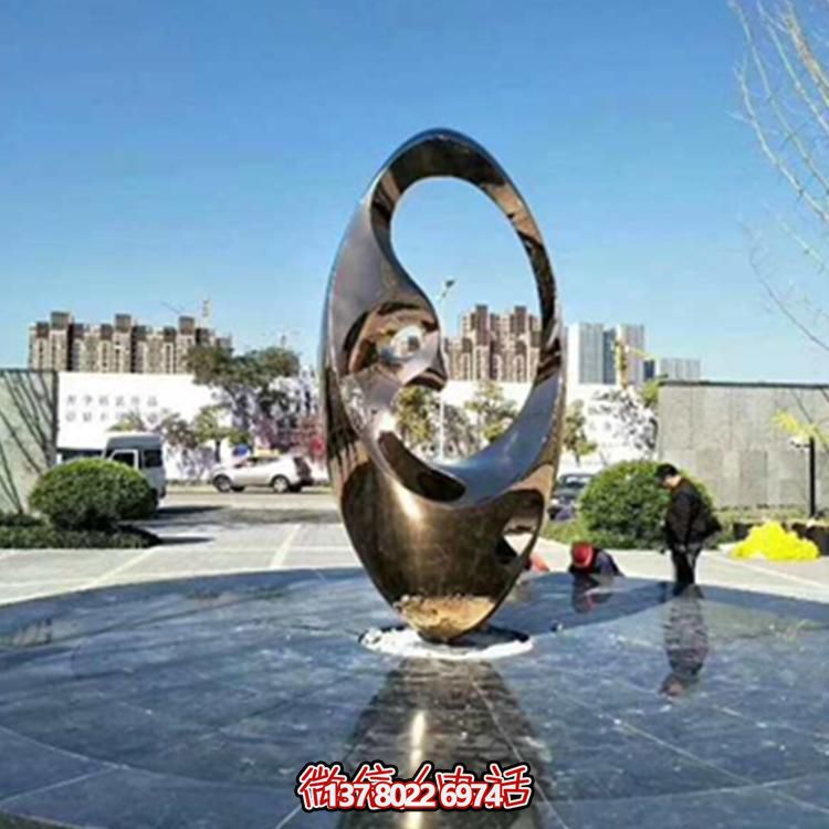高雅藝術不銹鋼圓環(huán)擺件