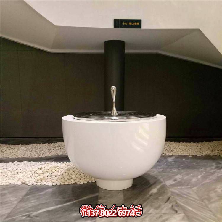 不銹鋼水滴圓盤雕塑，玻璃鋼景觀裝飾