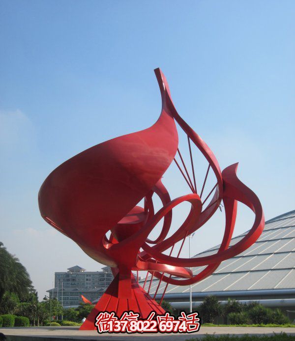 不銹鋼花朵雕塑，個(gè)性創(chuàng)意想象