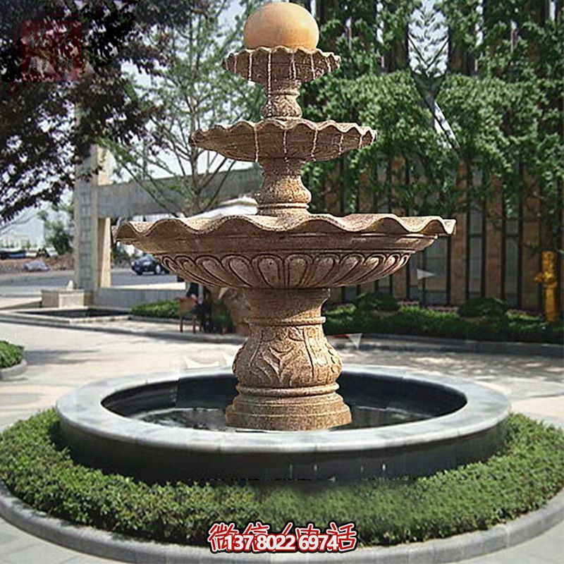 多層景觀噴泉石雕，為學(xué)院增添獨(dú)特的個(gè)性