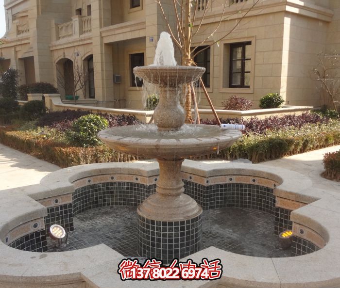 精致的大理石噴泉雕塑，給您的小區(qū)景觀添彩