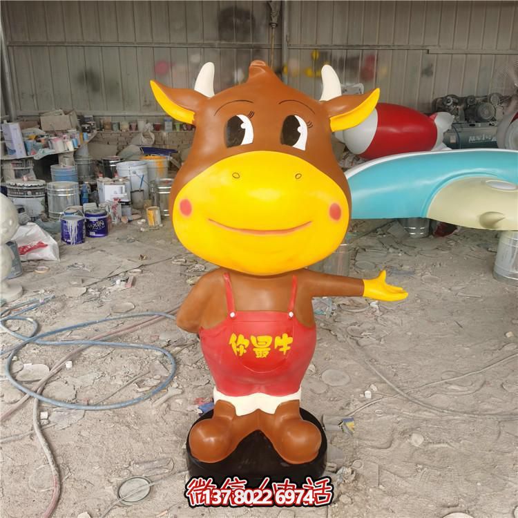 多彩玻璃鋼雕塑，精美卡通公仔，裝點(diǎn)你的店鋪