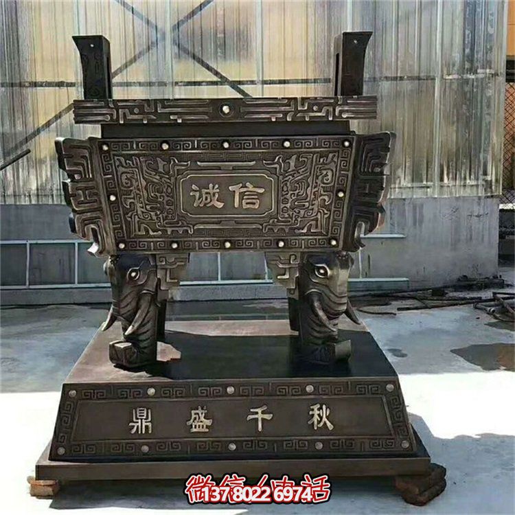 方鼎香爐浮雕擺件，品質(zhì)保證，誠信可靠
