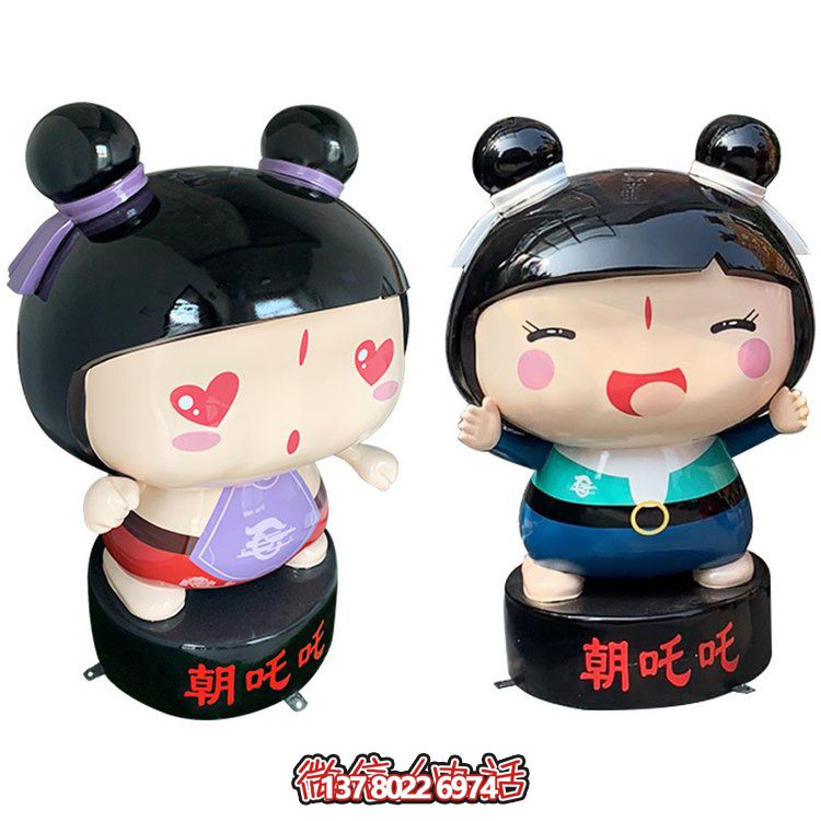 玻璃鋼公仔擺件，精美卡通裝飾品
