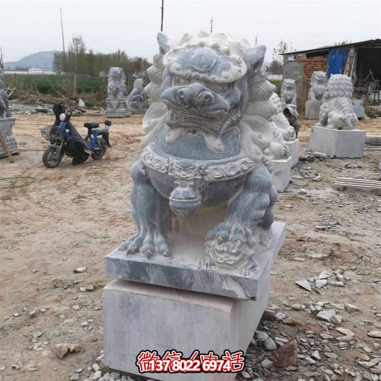 仿古大理石石雕獅子雕塑，為你的園林景觀增添經(jīng)典風(fēng)采