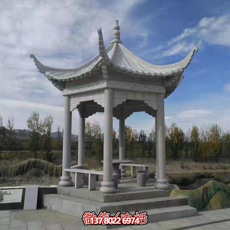 精美園林大理石雕塑涼亭，給您帶來寧靜優(yōu)雅的家園氛圍