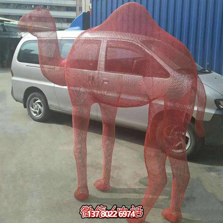 不銹鋼網(wǎng)格景觀雕塑，點(diǎn)綴廣場美景