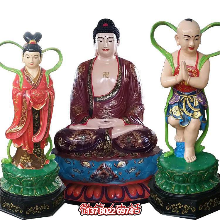融合玻璃鋼、玻璃、彩繪技術(shù)的戶外景觀如來雕塑