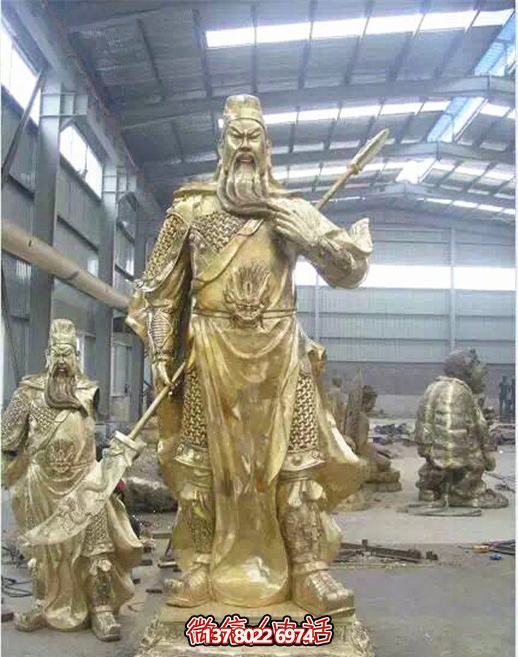 關(guān)公鎏金雕塑，讓企業(yè)招財(cái)更加順利