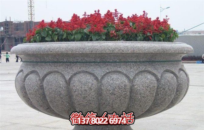 精美大理石花盆雕塑，點(diǎn)綴你的廣場(chǎng)