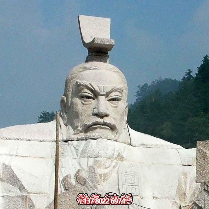 漢武帝劉徹大型石雕頭像，為您的園林景觀增添精彩