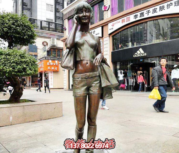 精美銅雕女孩雕塑——帶你暢游街頭，體驗(yàn)夢(mèng)幻快樂時(shí)光