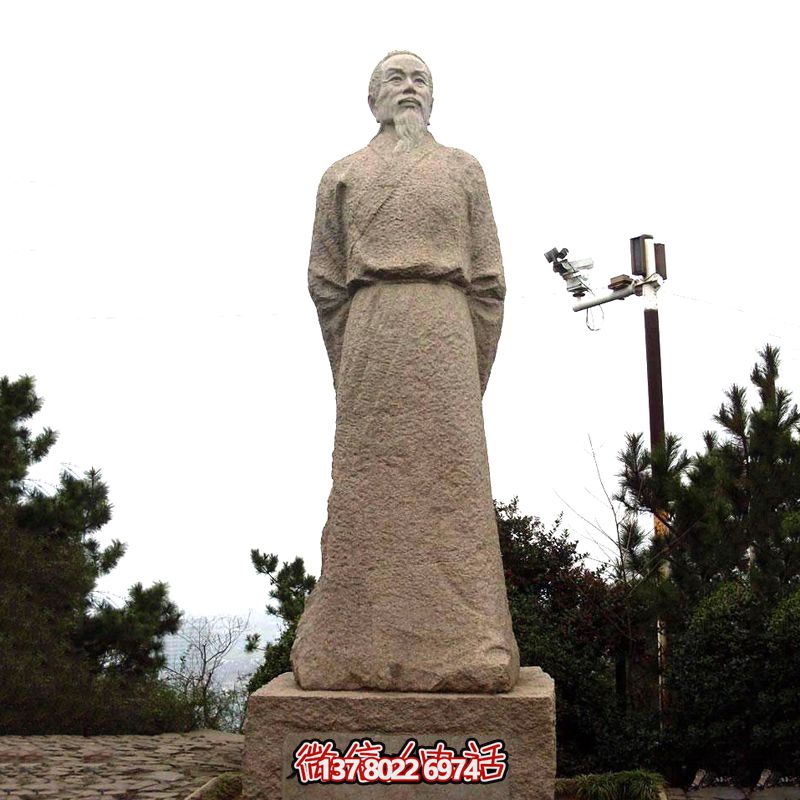 賀知章砂巖石雕像，感受歷史魅力