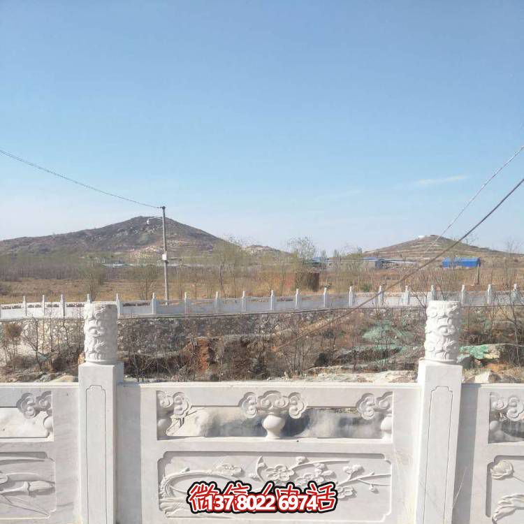 漢白玉防護欄桿，裝飾美化河道景區(qū)