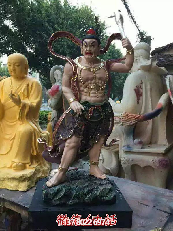 玻璃鋼八大金剛雕塑，護(hù)法神圣的守護(hù)