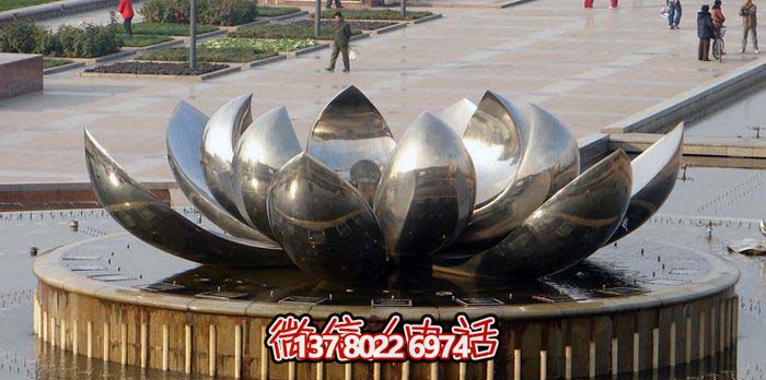 室外不銹鋼噴泉雕塑，讓廣場與公園更加美麗