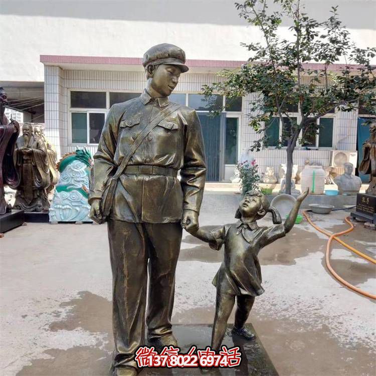 玻璃鋼雕塑，傳承名人精神，校園記憶經(jīng)典