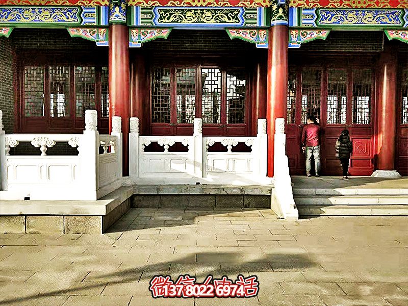 唯美古典，精致古建筑——漢白玉雕刻欄桿扶手