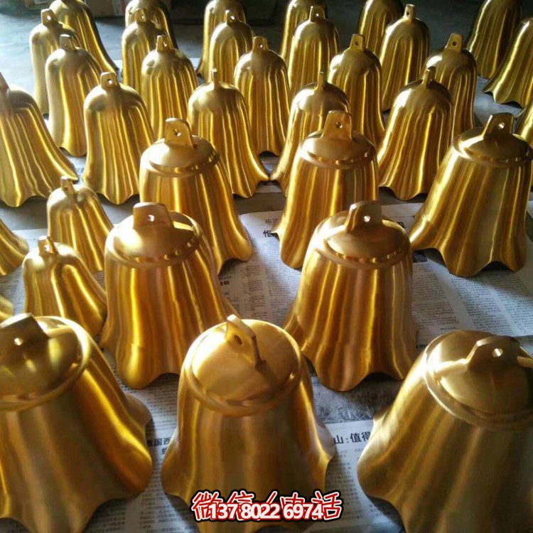 純銅雕塑銅鐘，點(diǎn)綴寺廟景觀
