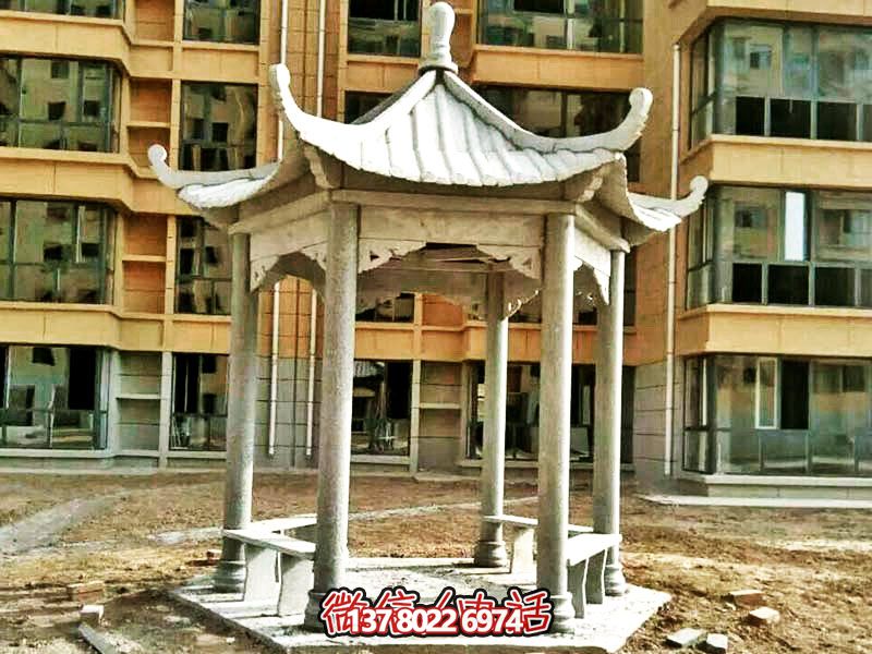 仿古建筑涼亭，為小區(qū)、公園、草坪提供休息雕塑美化