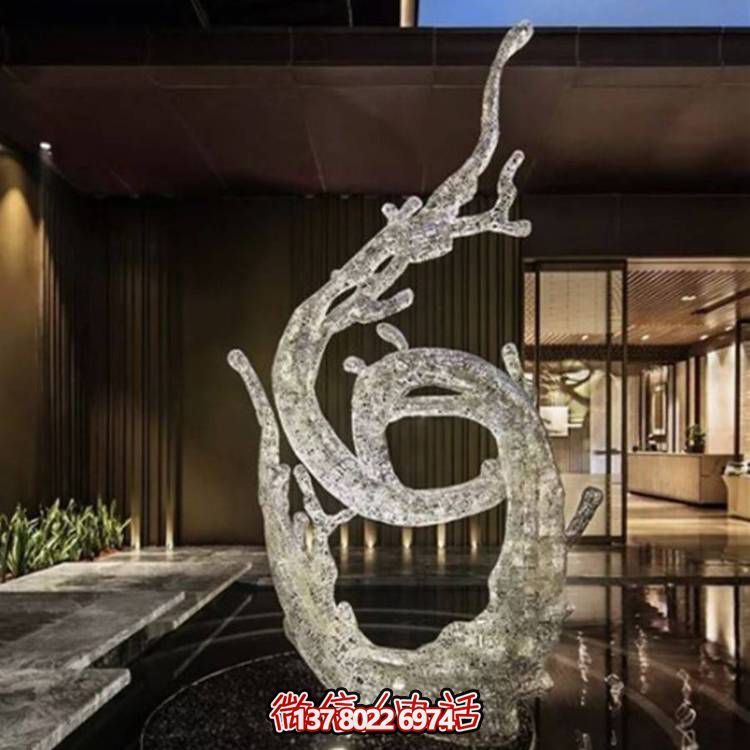 不銹鋼浪花雕塑，創(chuàng)意廣場裝飾