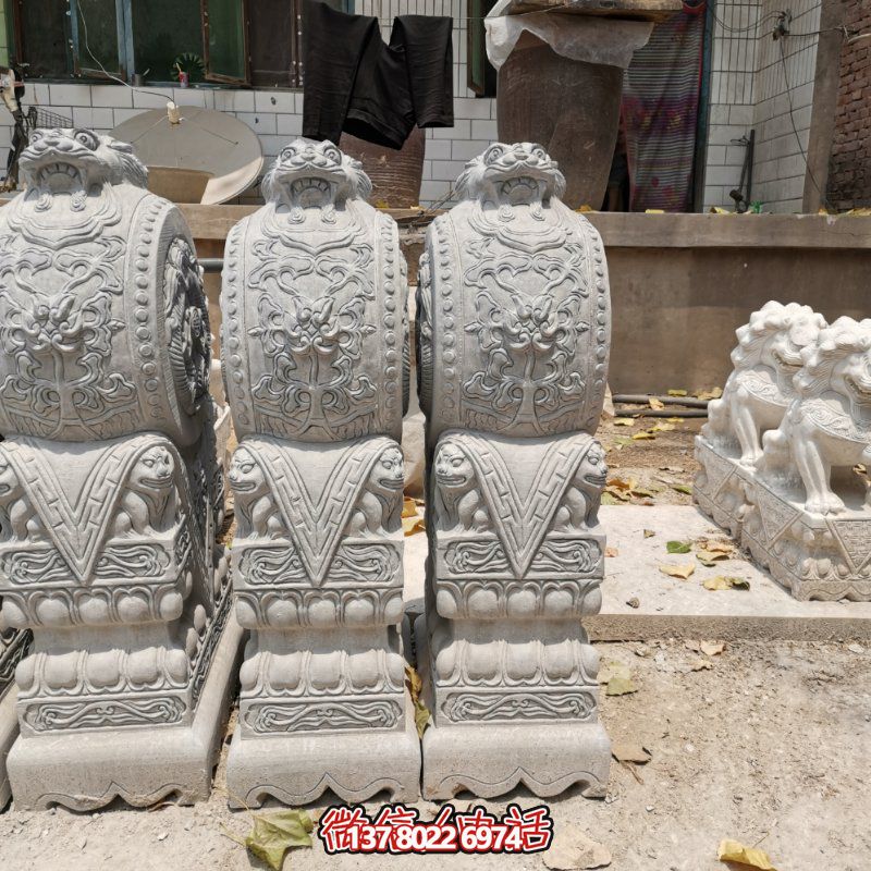 精美古典石雕擺件，美化庭院景觀
