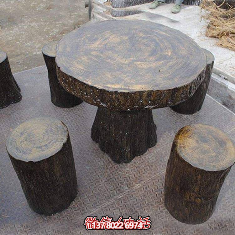 玻璃鋼樹(shù)木仿真凳子，為公園戶外空間提供美觀休閑