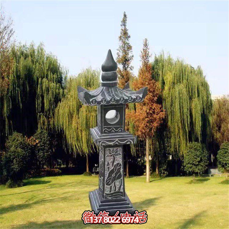 精美青石石雕石燈景觀擺件，裝點(diǎn)你的戶外庭院