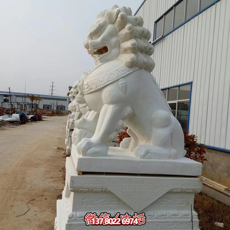 高品質(zhì)石雕麒麟雕塑，點綴企業(yè)公司大門口，增添鎮(zhèn)宅財運