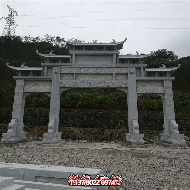 大型石雕牌坊，給你一個美麗的家園
