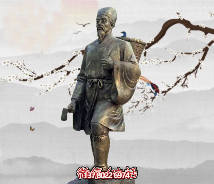 雕塑李時(shí)珍的傳奇，緬懷古老的采藥文化