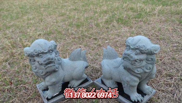 精美創(chuàng)意獅子大理石擺件，為戶外園林景觀增添更多美感