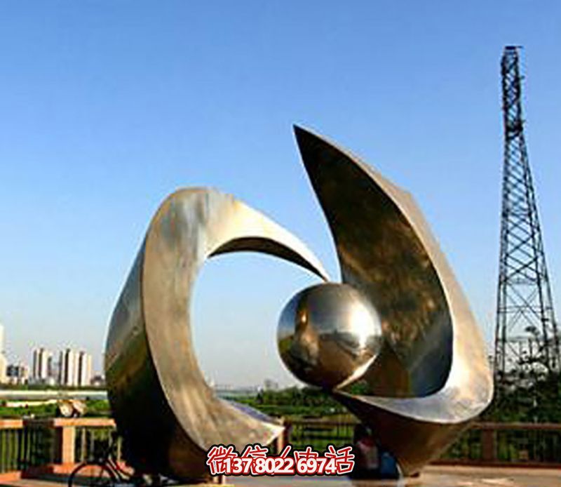 園林不銹鋼大號簡約創(chuàng)意海浪浪花雕塑 園林不銹鋼大號簡約創(chuàng)意海浪浪花雕塑