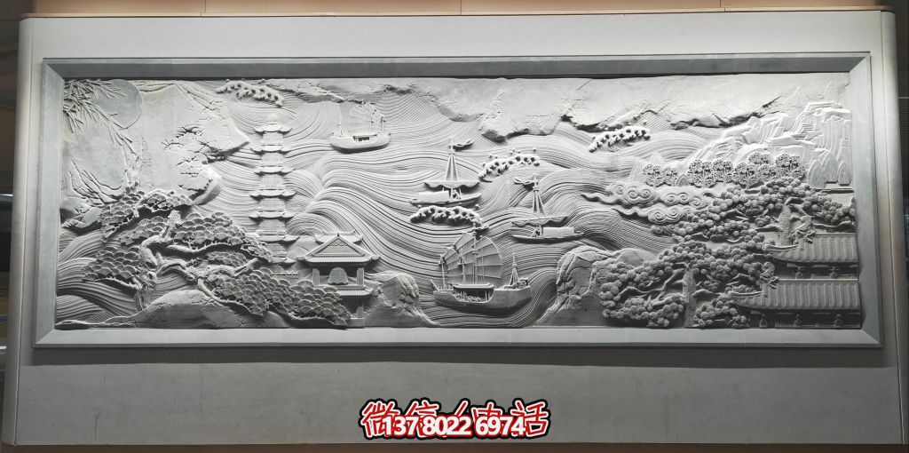 古韻山海景，帆影塔光共逸興