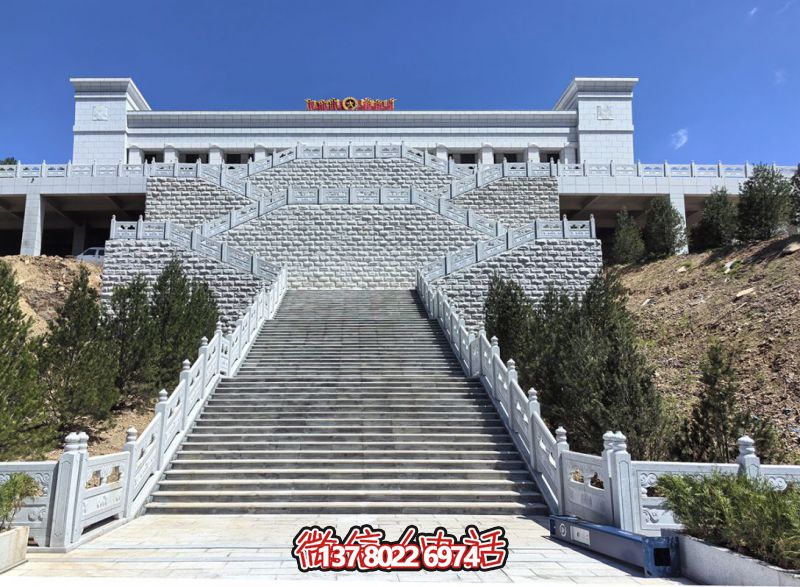 花崗巖露臺(tái)石雕步梯、欄桿欄板
